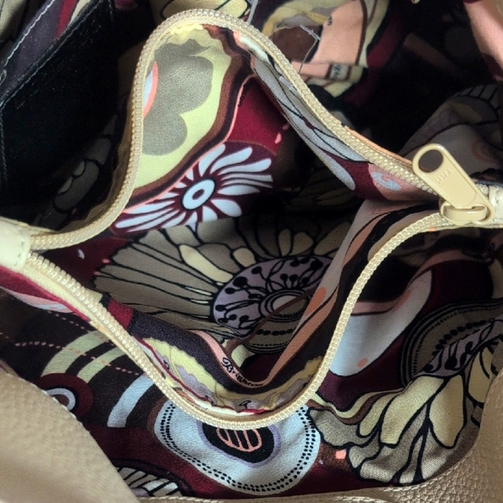 Brighton Melania Leather Cream and Yellow Shoulder Bag - Picture 11 of 14